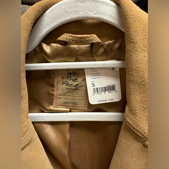 Free People suede blazer. NWT and never worn. Very on trend for fall 2024! - Picture 3 of 5